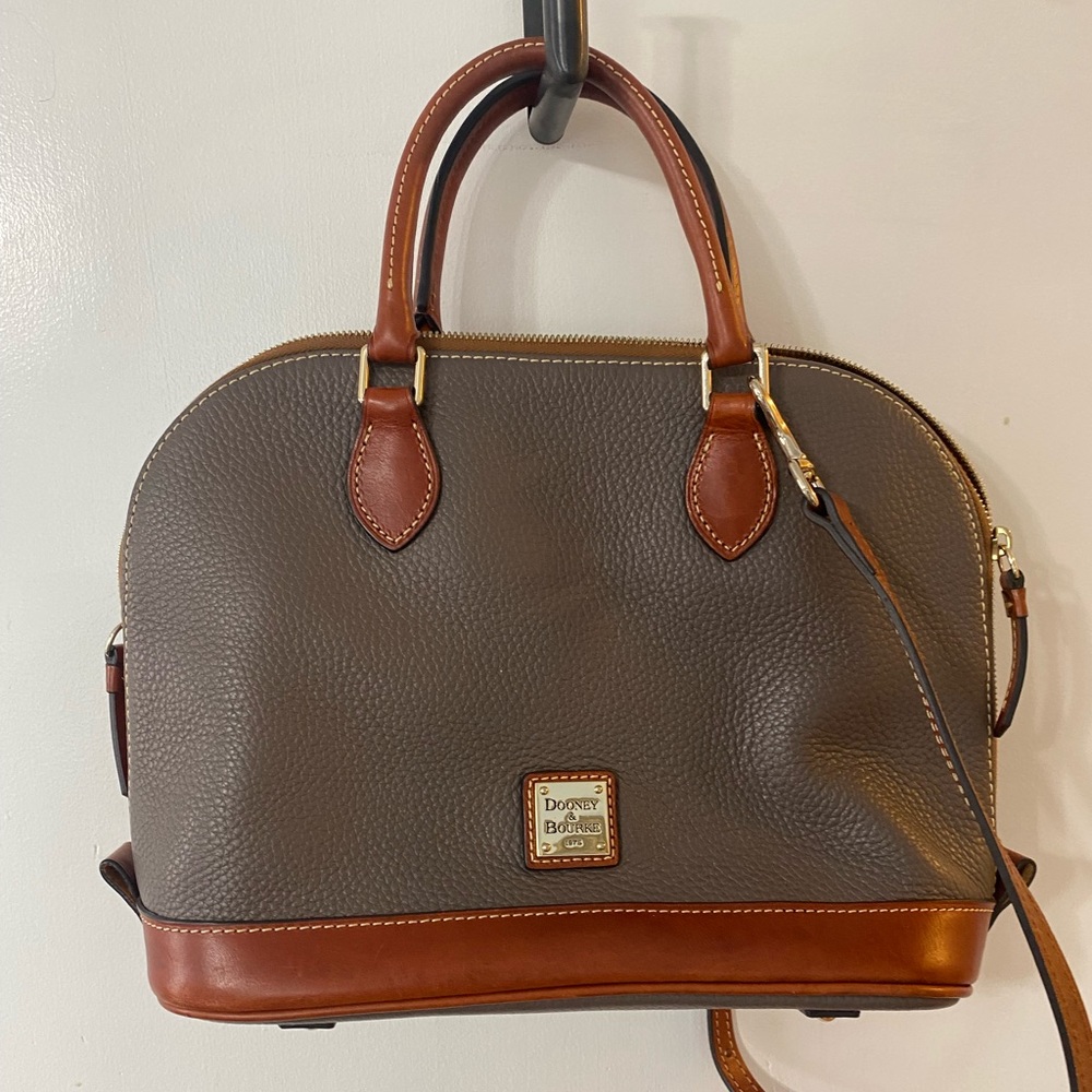 Dooney & Bourke Pebble Grain Zip Zip Satchel